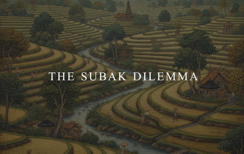 Bali's Subak system a clash between heritage and development
