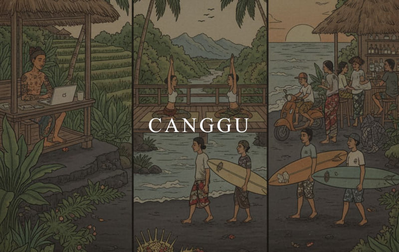Canggu, its neighbourhoods and property market