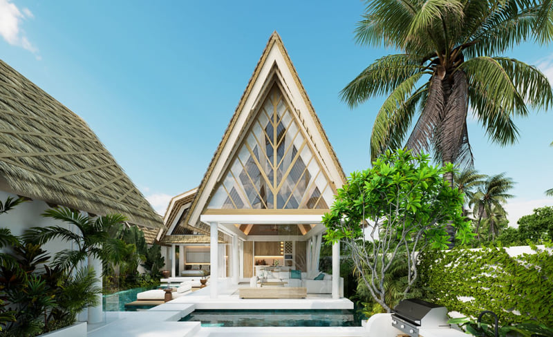 Uluwatu dream villa with a wraparound pool