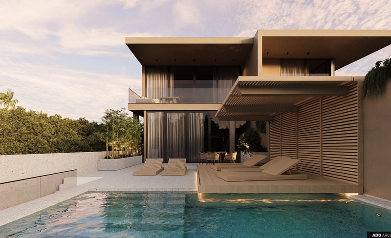 Ocean view freehold villas in Bingin