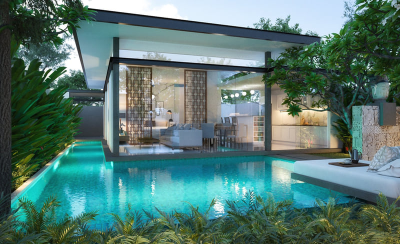Regenerative wellness resort villa in Bali