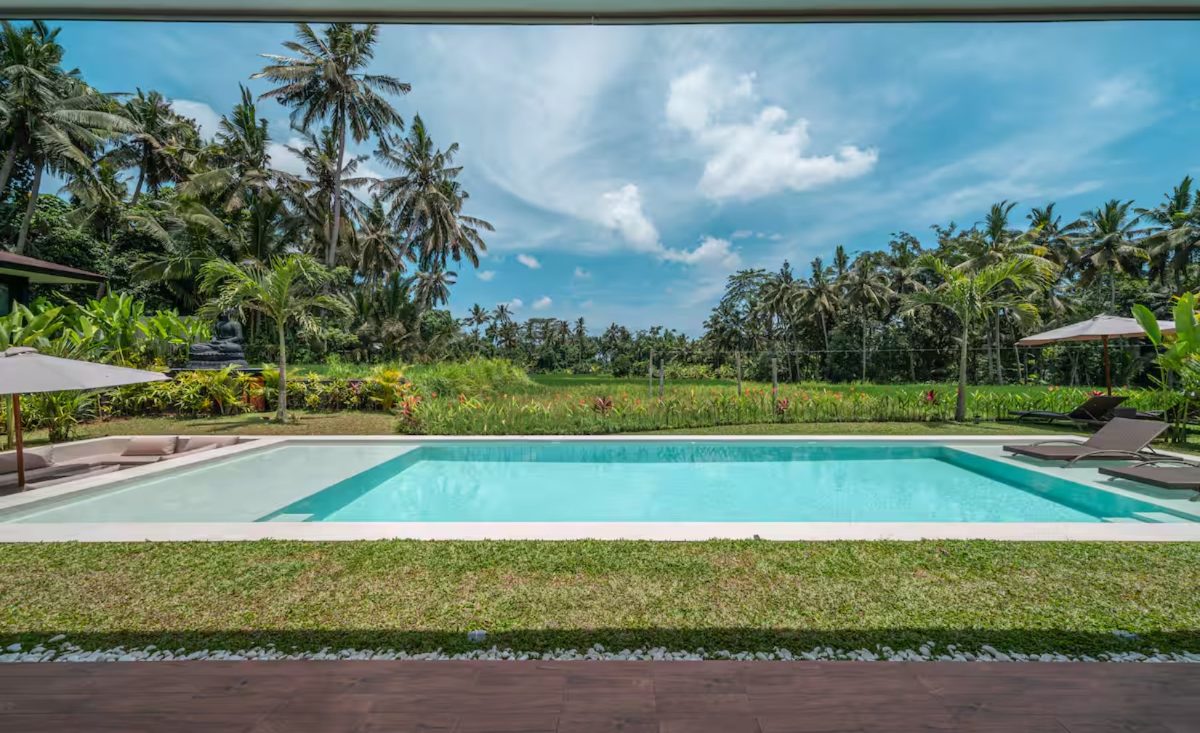 Ubud rice field view villa photo 4
